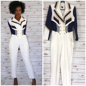 SOLD! Nautical Style Vintage Jumpsuit